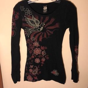 Black Long sleeve with design